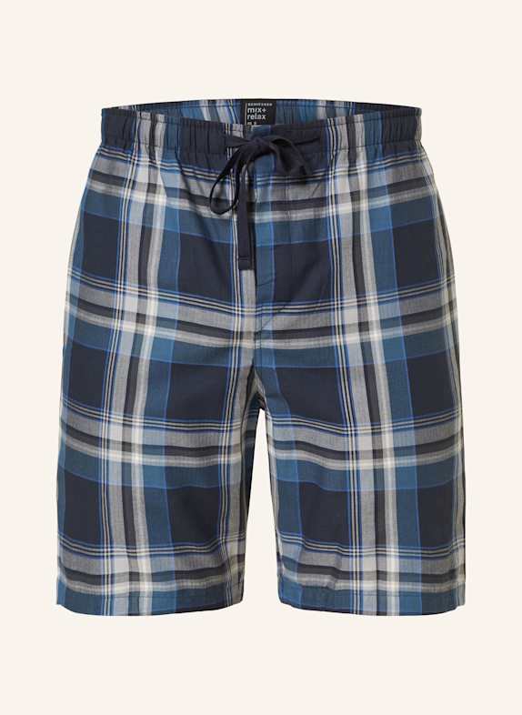 SCHIESSER Schlafshorts MIX+RELAX DUNKELBLAU/ BLAU/ GRAU