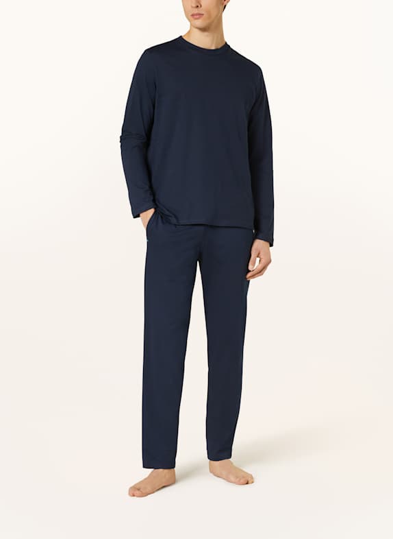SCHIESSER Slaapbroek MIX+RELAX DONKERBLAUW
