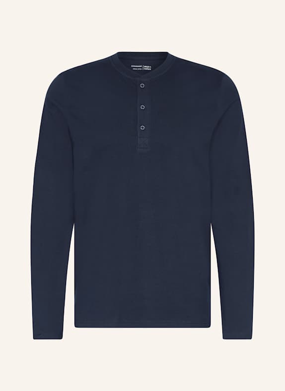 SCHIESSER Schlafshirt MIX+RELAX DUNKELBLAU