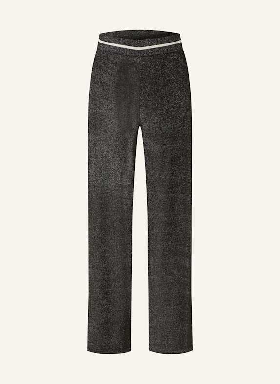 LIU JO Strickhose mit Glitzergarn SCHWARZ