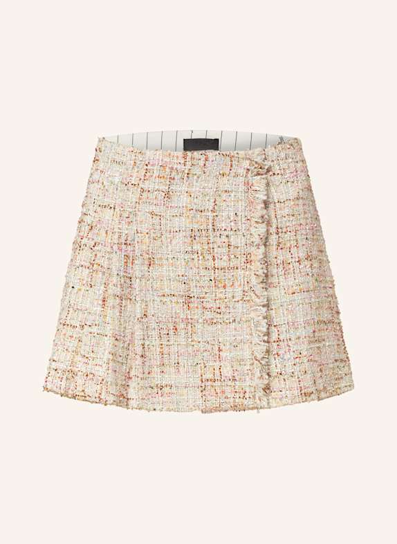 LIU JO Bouclé-Skort mit Glitzergarn CREME/ PINK/ ORANGE