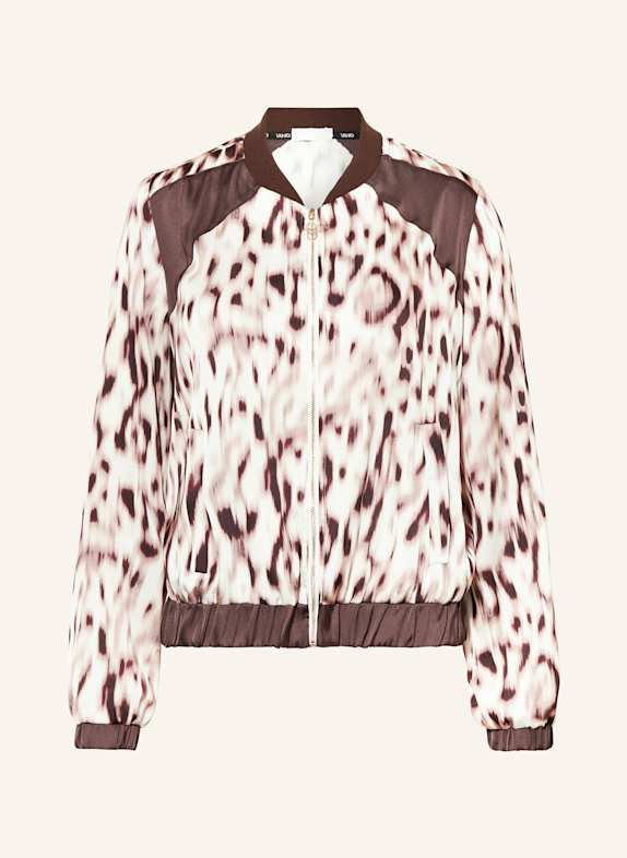 LIU JO Satinblouson BRAUN/ ECRU/ DUNKELBRAUN