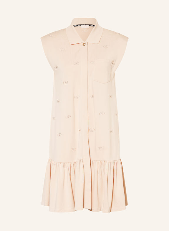 LIU JO Jersey dress with decorative gems NUDE