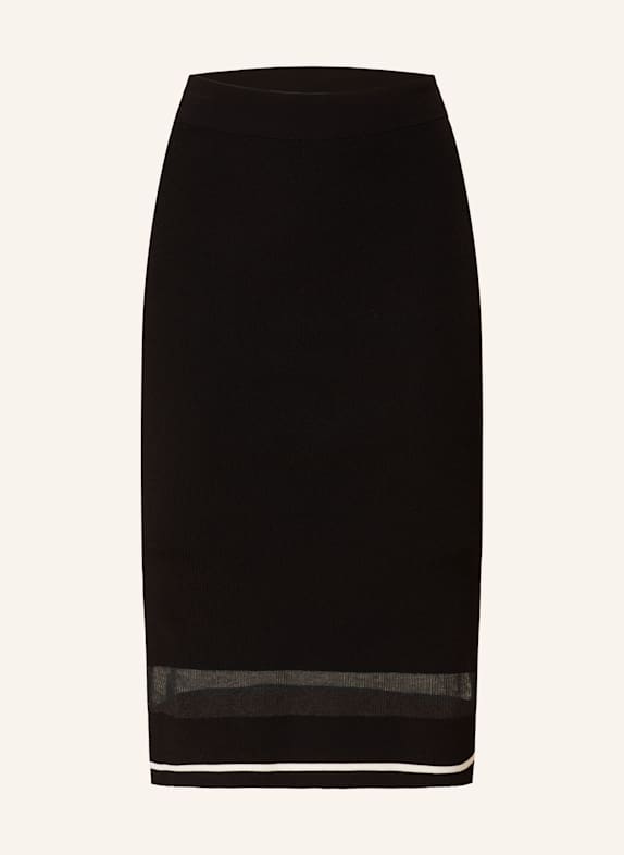 LIU JO Strickrock SCHWARZ/ ECRU