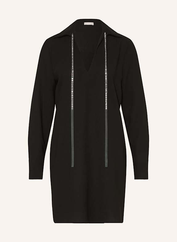 LIU JO Kleid mit Schmucksteinen SCHWARZ