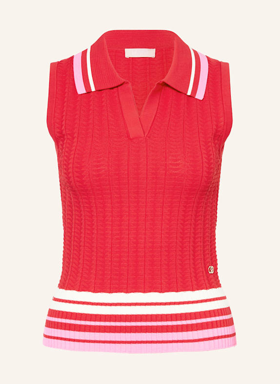 LIU JO Stricktop ROT/ PINK/ CREME