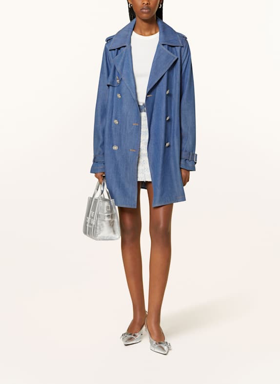 LIU JO Trench coat in denim look 78845 Den.Blue lt.tencel c