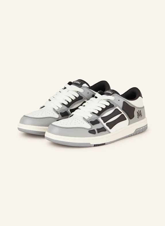 AMIRI Sneaker VARSITY SKEL TOP LOW WEISS/ GRAU/ SCHWARZ