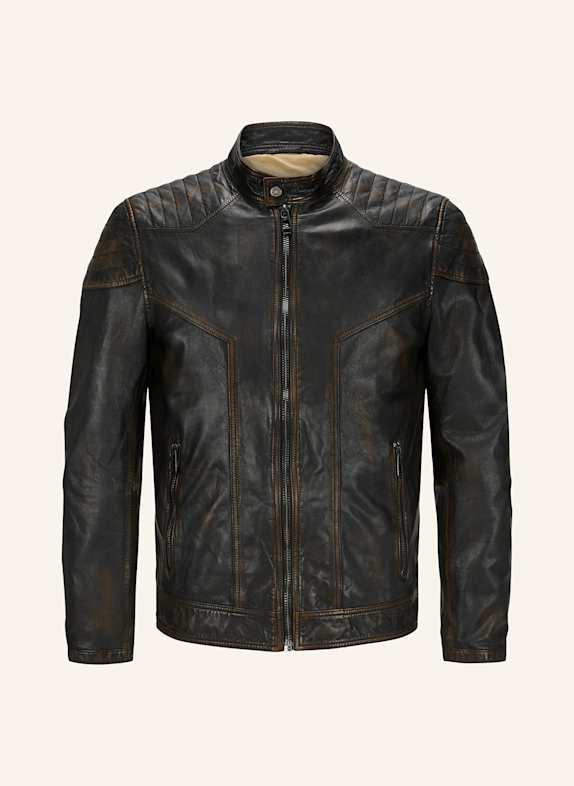 MILESTONE Lederjacke MSARLINGTON SCHWARZ