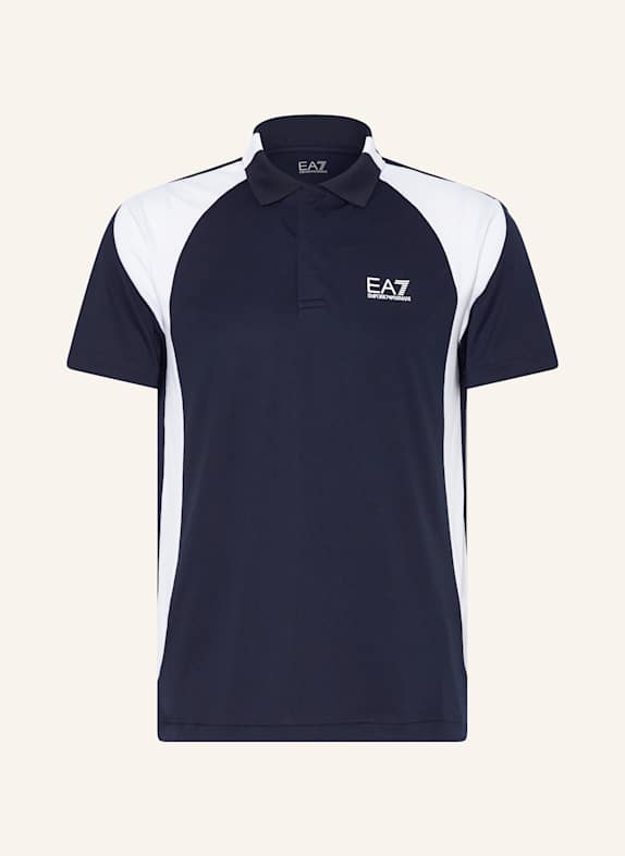Giorgio ARMANI loafers logo-embroidered short-sleeve polo shirt EMPORIO ARMANI loafers RACING COLLECTION POLO SHIRT DARK BLUE/ WHITE