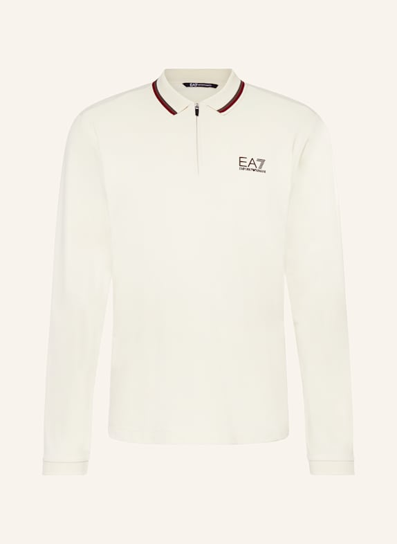 Giorgio ARMANI loafers logo-embroidered short-sleeve polo shirt Piqué polo shirt regular fit ECRU