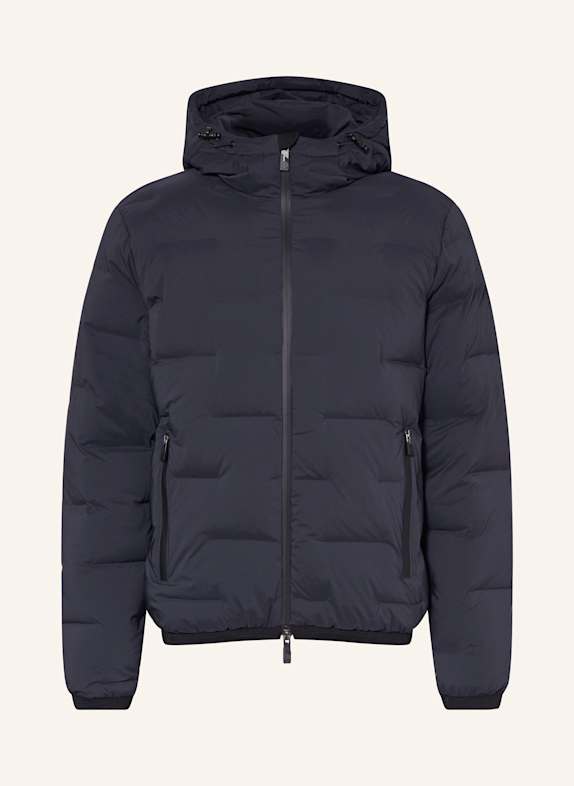 Giorgio ARMANI loafers logo-embroidered short-sleeve polo shirt Quilted jacket DARK BLUE