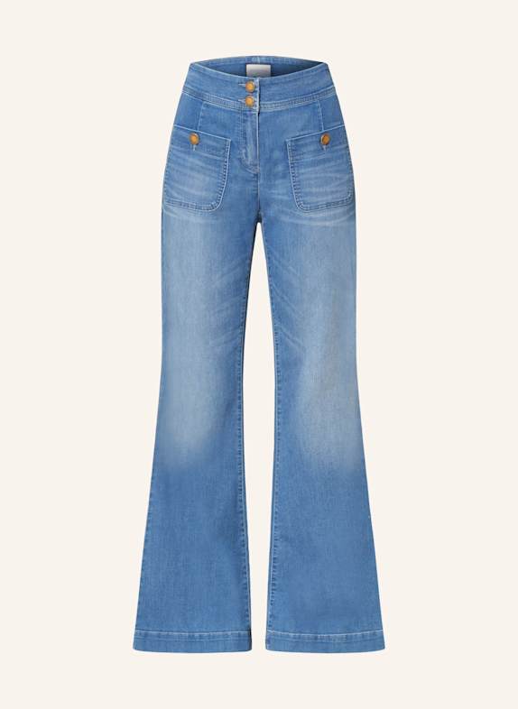 SEDUCTIVE Flared Jeans CAMILE 818 Eisblau