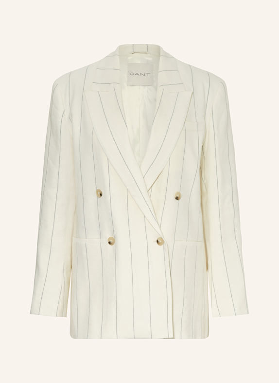 GANT Blazer mit Leinen ECRU/ DUNKELBLAU