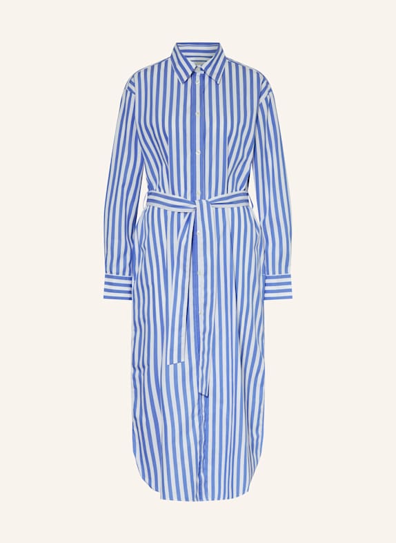 GANT Hemdblusenkleid WEISS/ BLAU