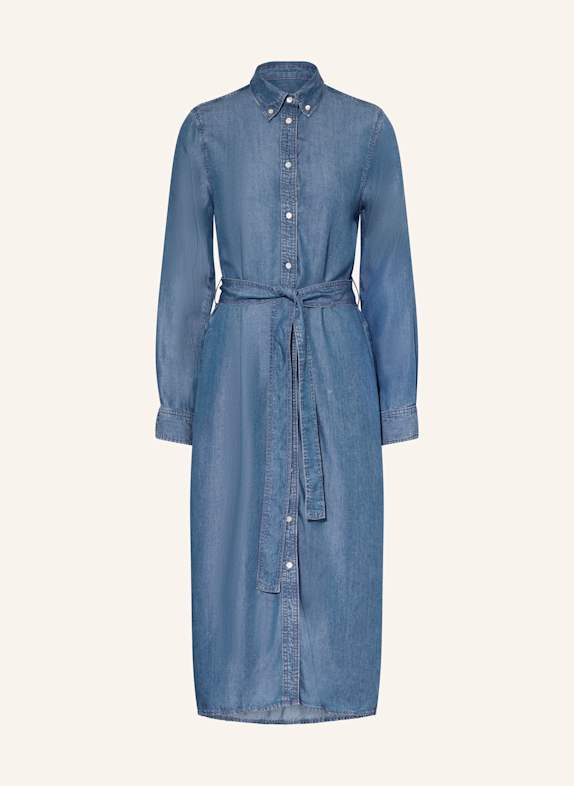 GANT Hemdblusenkleid in Jeansoptik BLAU