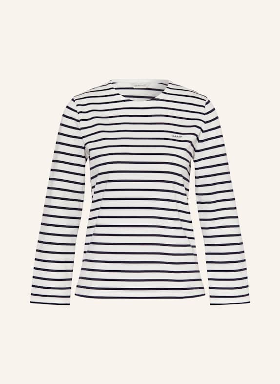 GANT Longsleeve WEISS/ DUNKELBLAU
