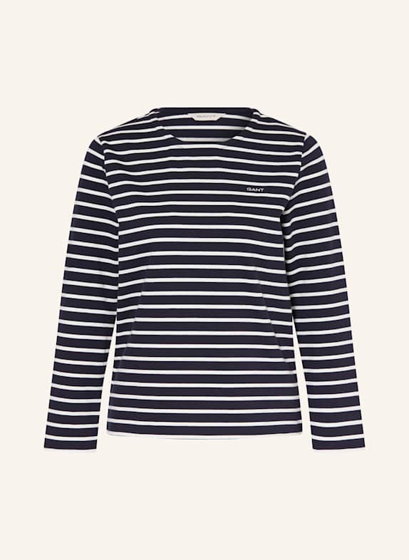 GANT Longsleeve DUNKELBLAU/ WEISS