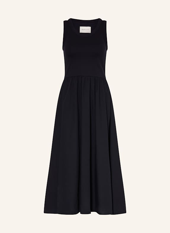 GANT Kleid im Materialmix SCHWARZ