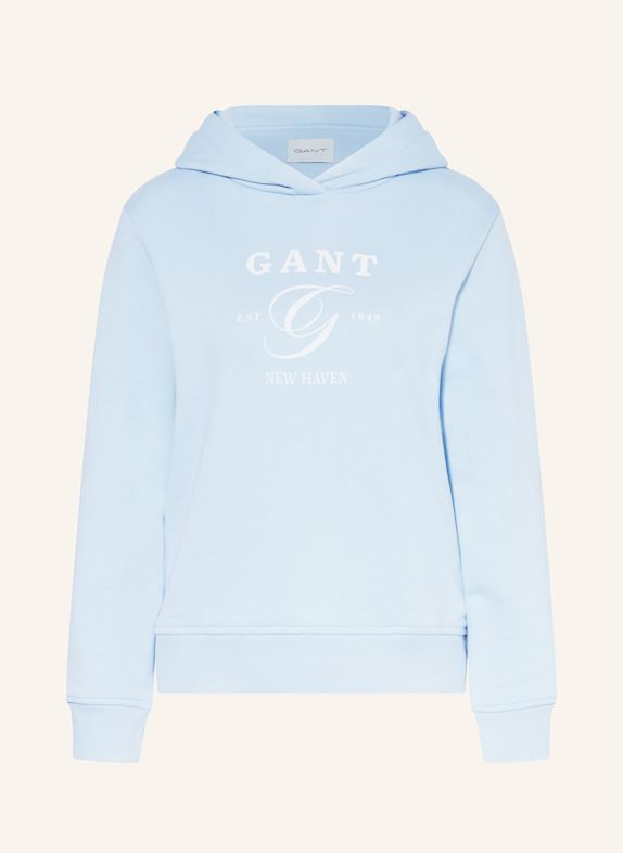 GANT Hoodie HELLBLAU/ WEISS