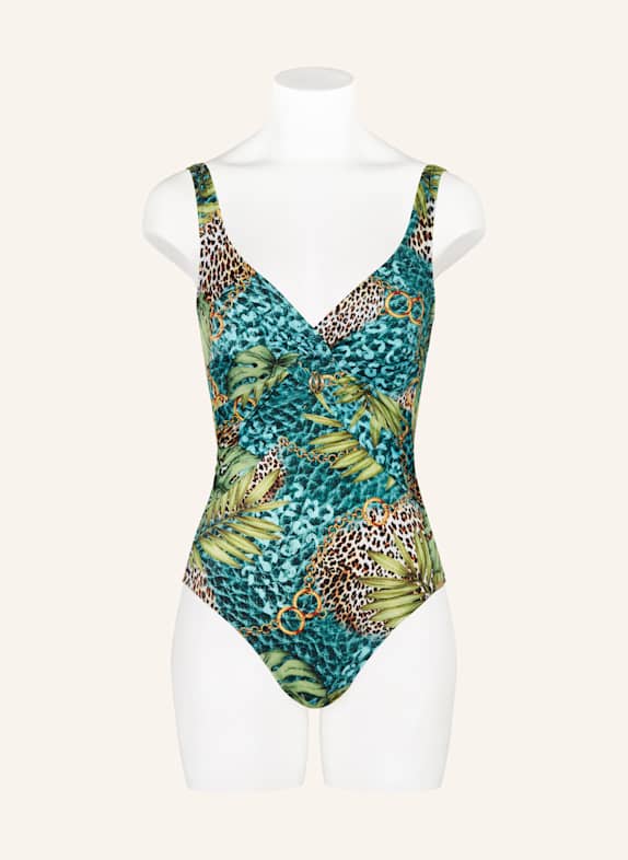 Charmline Shape-badpak JUNGLE JEWELS LICHTGROEN / PETROL / BRUIN