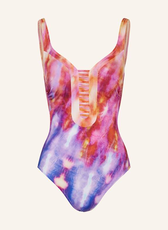 Charmline Shape-Badeanzug COSMIC SOUL LILA/ ORANGE/ PINK