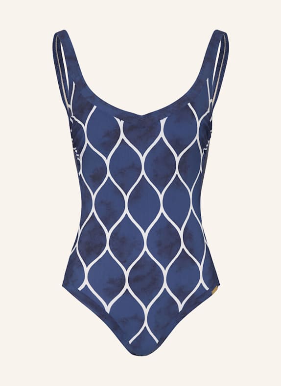 Charmline Shape-Badeanzug OCEAN CLOUD BLAU/ ECRU