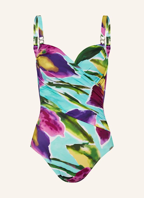 Charmline Only & Sons Hoodie met rits in lichtgrijs PURPLE/ TURQUOISE/ YELLOW
