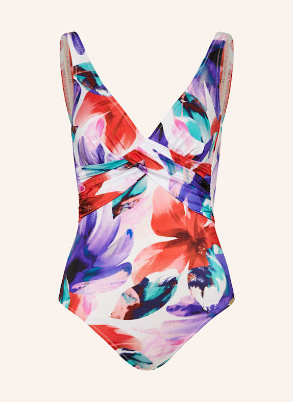 Charmline Shape-Badeanzug BEACH BOUQUET WEISS/ ROT/ LILA