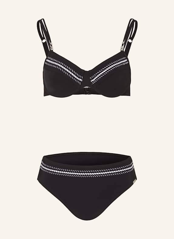Charmline Bügel-Bikini RIBBON PLAY SCHWARZ/ WEISS