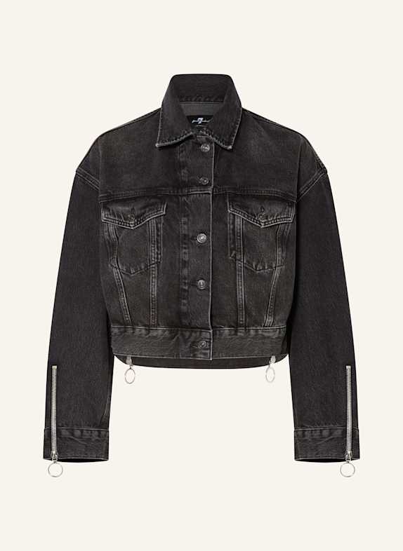 7 for all mankind Cropped-Jeansjacke OLI SCHWARZ