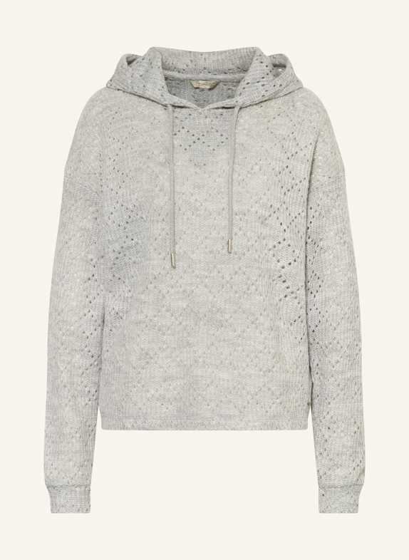 Herrlicher Strick-Hoodie HEAVEN HELLGRAU