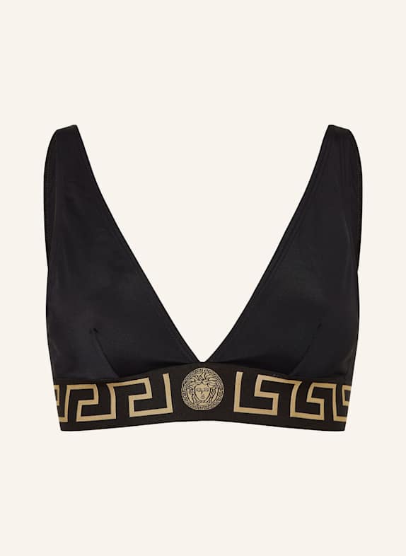 VERSACE Bralette-Bikini-Top SCHWARZ