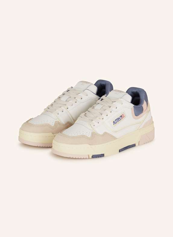 AUTRY Sneakersy CLC LOW MC BIAŁY/ BEŻOWY/ ŻÓŁTY