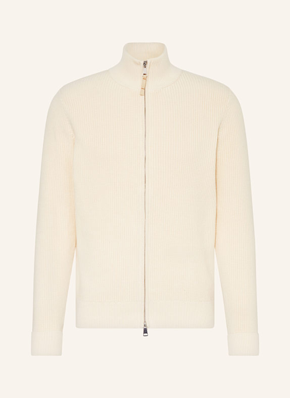 MOS MOSH Gallery Strickjacke MMGANGELO im Materialmix BEIGE/ ECRU