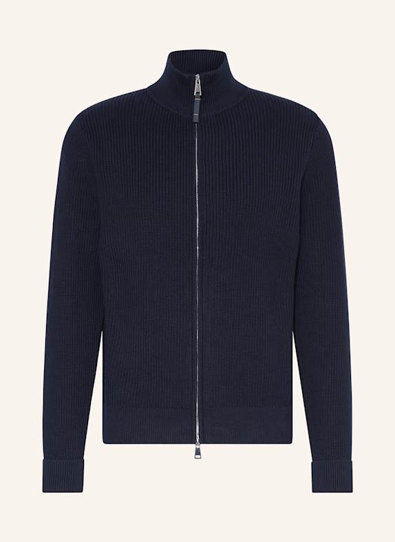 MOS MOSH Gallery MMGANGELO cardigan in mixed materials DARK BLUE