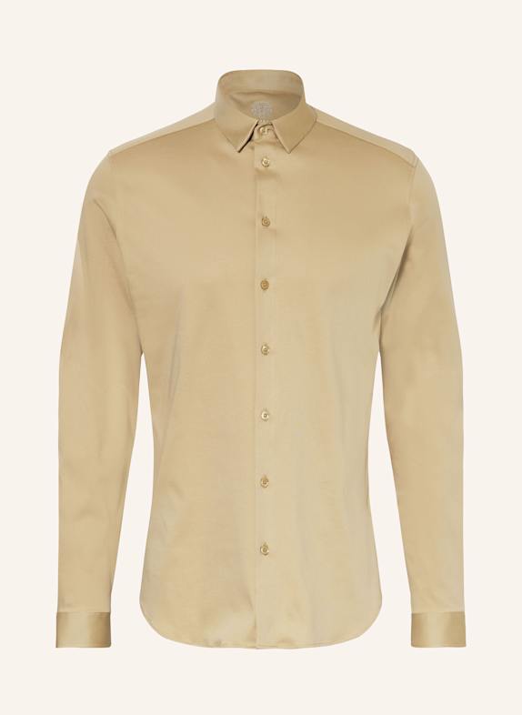 MOS MOSH Gallery Jerseyhemd MARCO Extra Slim Fit BEIGE