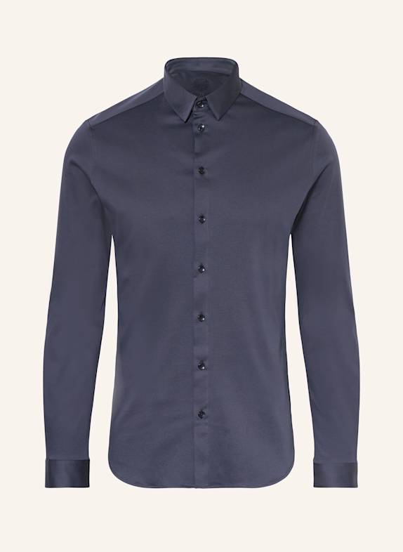 MOS MOSH Gallery Jerseyhemd MARCO Extra Slim Fit DUNKELBLAU