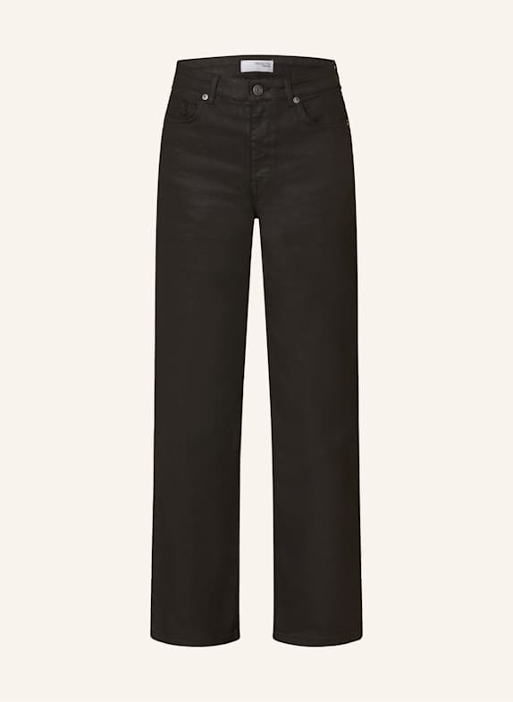 SELECTED Femme Straight Jeans Black Denim/COATED