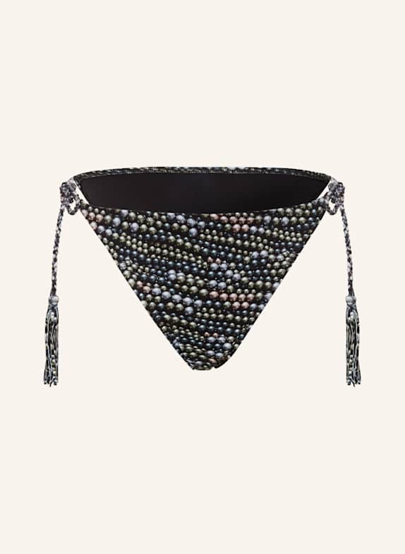 VILEBREQUIN PEARL LUXURY triangle bikini bottoms BLACK/ GRAY/ LIGHT GREEN