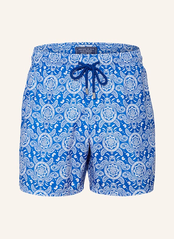 VILEBREQUIN Swim shorts MAHINA BLUE/ WHITE
