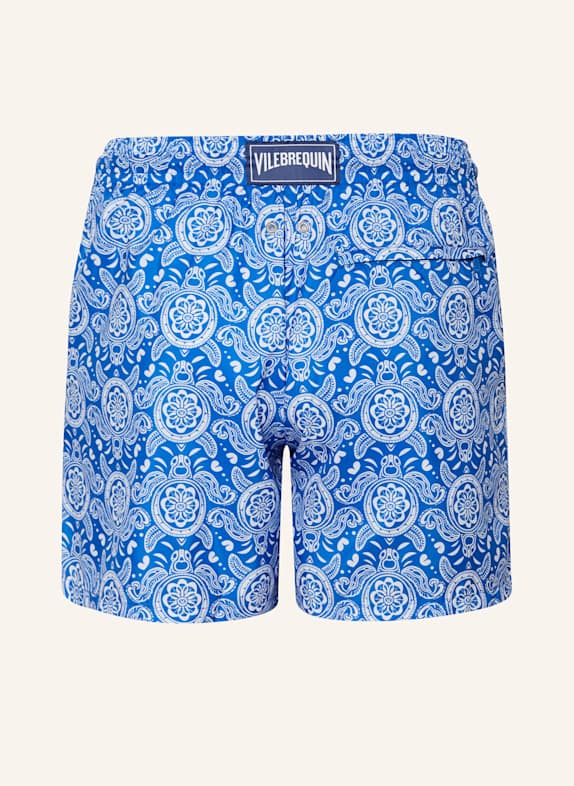VILEBREQUIN Badeshorts MAHINA BLÅ / HVID