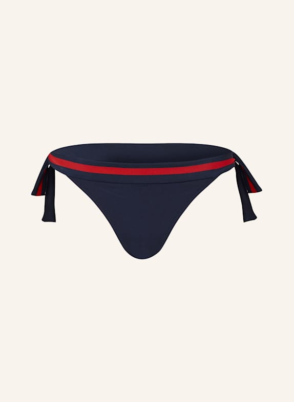 VILEBREQUIN SOLID FLAMME triangle bikini bottoms DARK BLUE/ RED