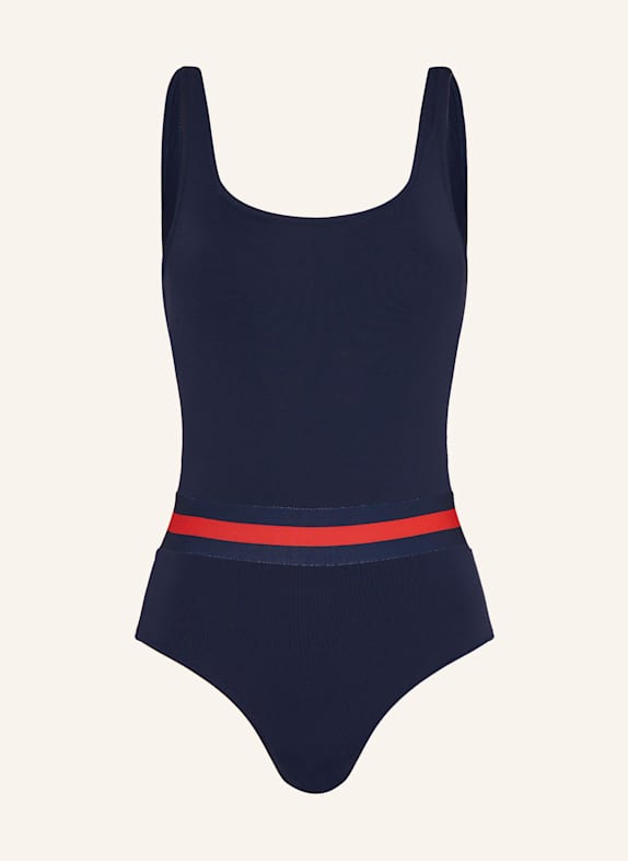 VILEBREQUIN SOLID FASHION swimsuit DARK BLUE/ RED