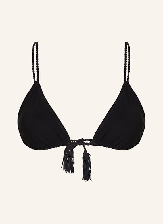 VILEBREQUIN TRESSES LUXE triangle bikini top BLACK