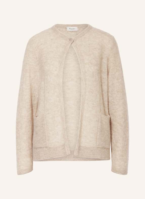 MAERZ MUENCHEN Strickjacke mit Alpaka CREME
