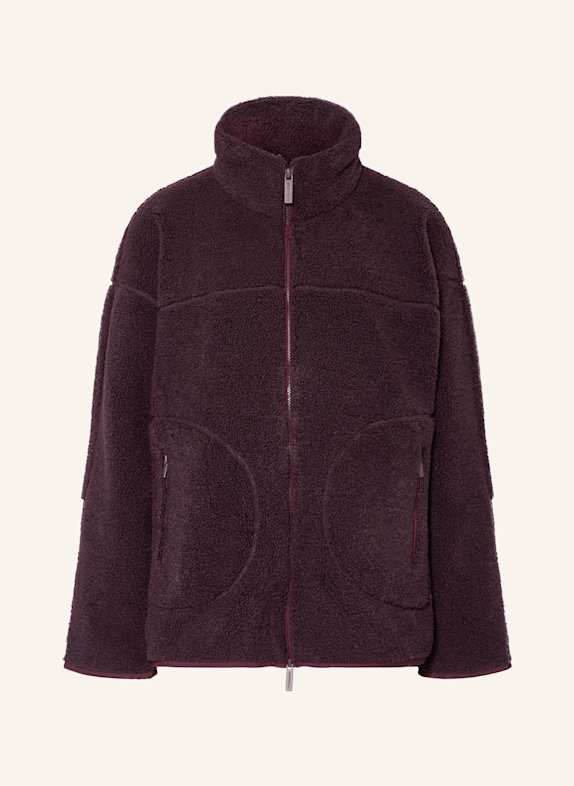 Sweaty Betty Teddyfell-Jacke DUNKELLILA