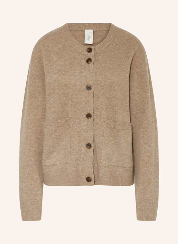 Y.A.S. Strickjacke TAUPE