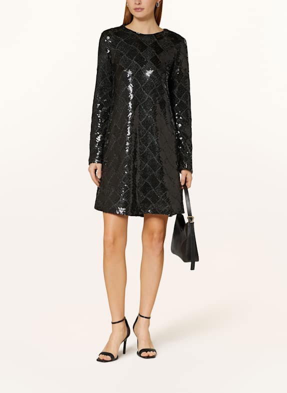 Y.A.S. Kleid mit Pailletten SCHWARZ