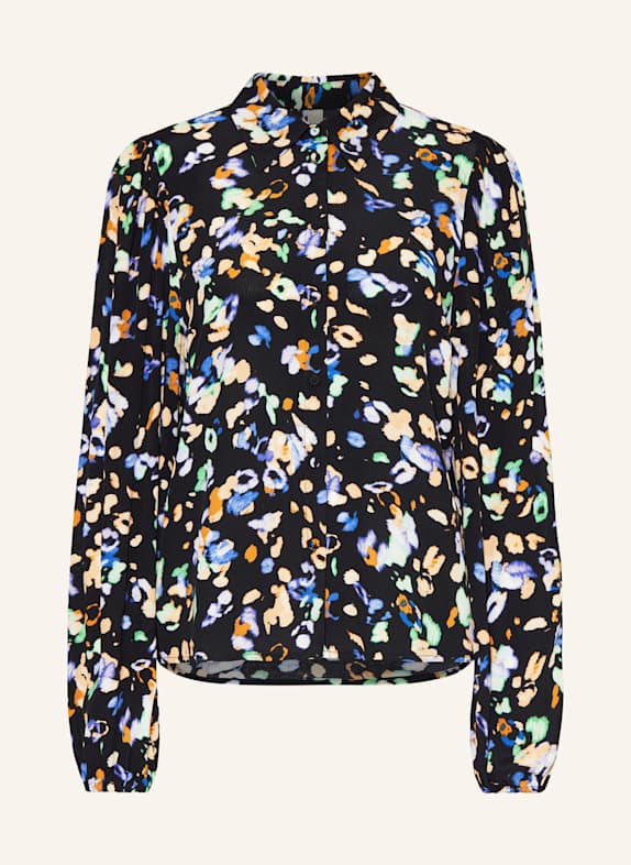 Y.A.S. Hemdbluse SCHWARZ/ NEONGRÜN/ ORANGE